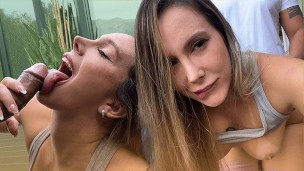 Yoga teacher fills blonde&apos;s ass girl with cum – Scarlet Benz